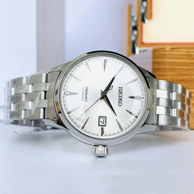 Seiko Presage Cocktail Time Silver Dial Men's Watch- SRPG23J1